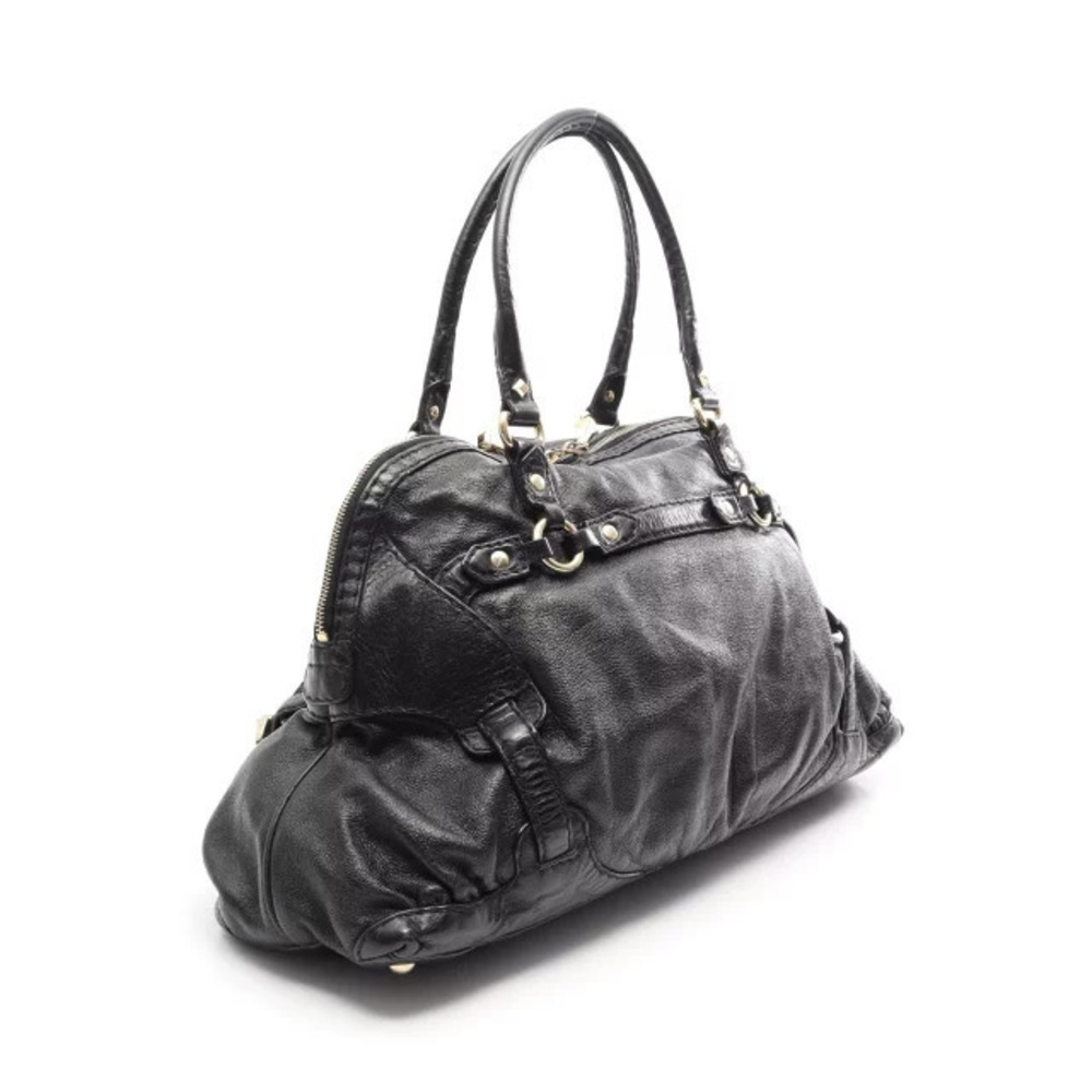 Gucci Handbag Black Leather Horsebit Black